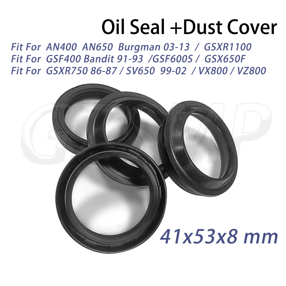 Fork Oil Seal - ซีลน้ำมันโช้คหน้ามอเตอร์ไซค์ 41x53x8 สำหรับ SV650 1999-2002 VZ800