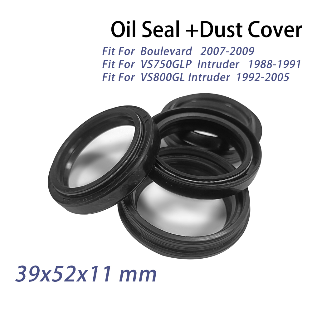 Fork Oil Seal - ซีลน้ำมันโช้คหน้า 39x52x11 พร้อมซีลกันฝุ่น สำหรับ Suzuki Boulevard
