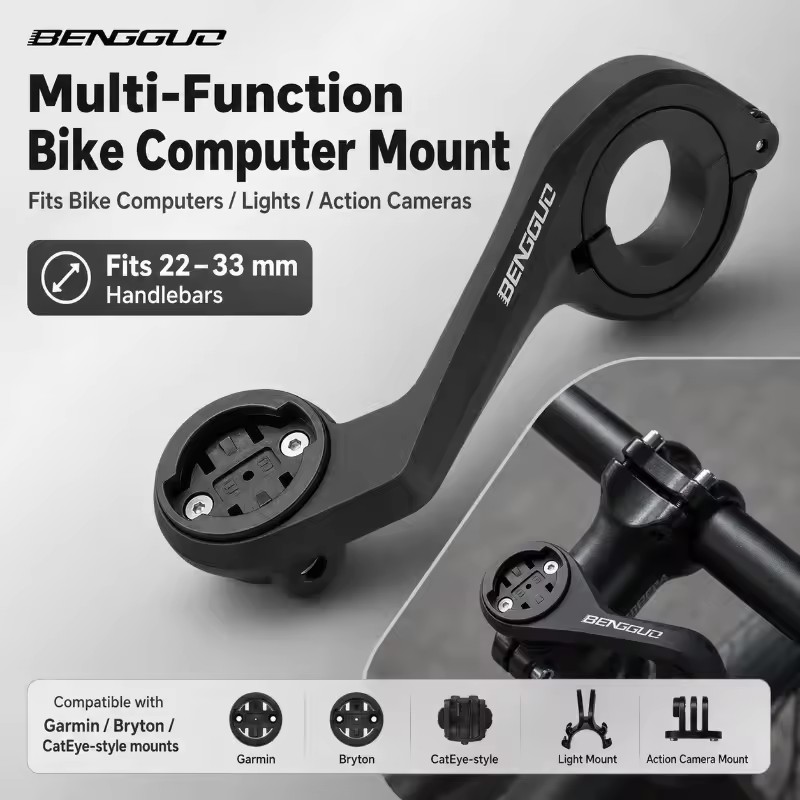 Mountain Biking Lights - ขายึดต่อขยายสำหรับติดตั้งคอมพิวเตอร์จักรยาน GPS สำหรับ GARMIN XOSS IGPSPORT