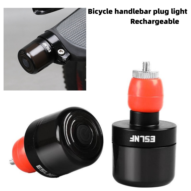 Mountain Biking Lights - ไฟจักรยานติดแฮนด์แบบชาร์จ USB ESLNF ไฟเตือนอเนกประสงค์ ไฟสำหรับปั่นจักรยาน